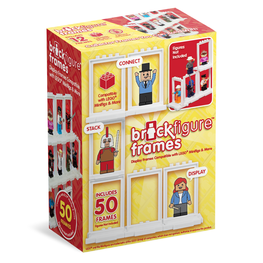 Brick Figure Frames 50-Pack for LEGO Minifigures