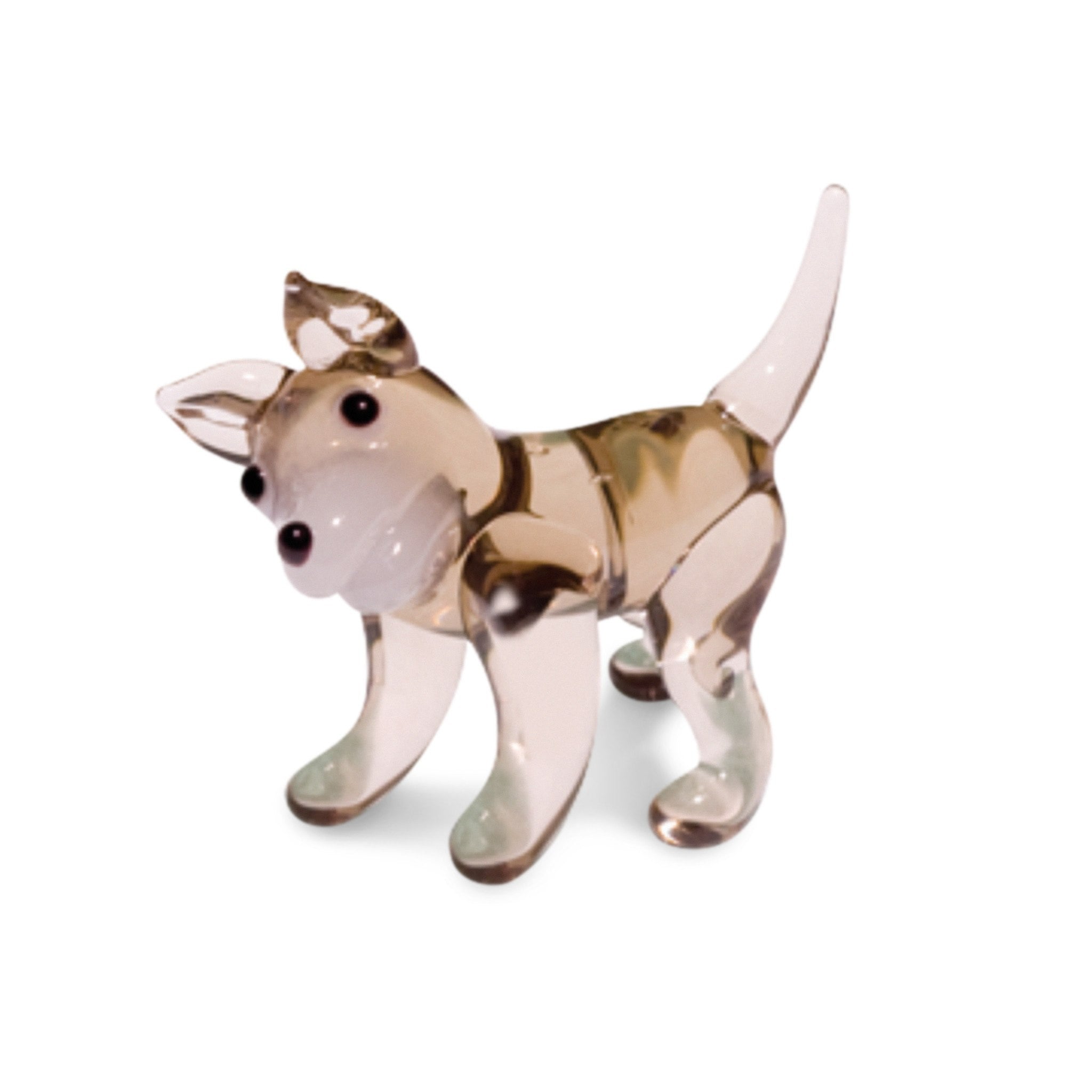 Huk the Husky Collectible Miniature Glass Figurine in Tynies Collector's Frame