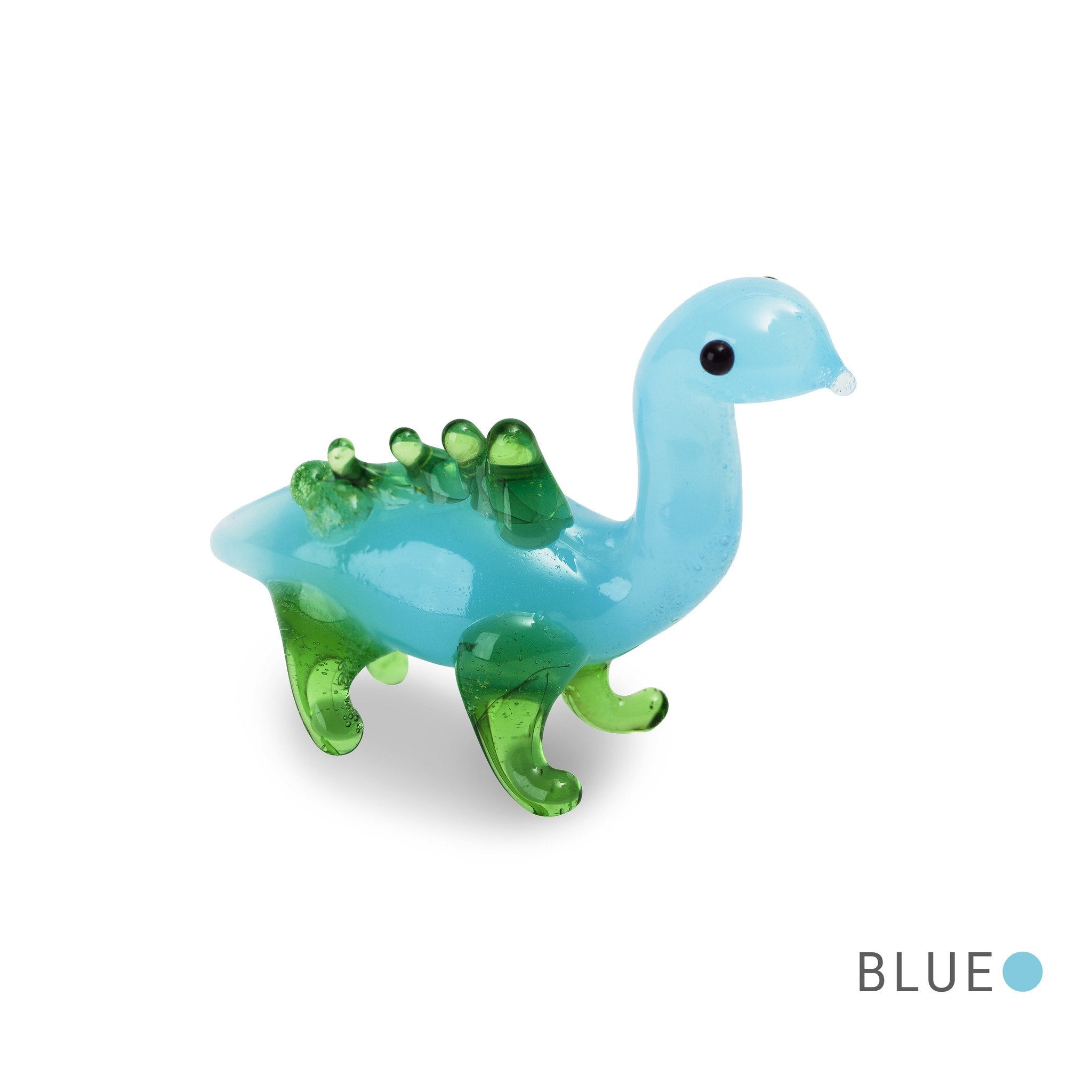 JAY the brontosaurus Collectible Miniature Glass Figurine in Tynies Collector's Frame