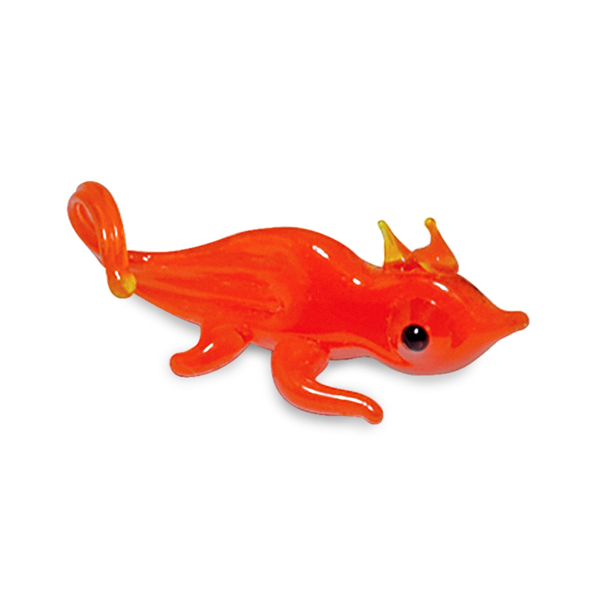 Mee the Lizard Collectible Miniature Glass Figurine in Tynies Collector's Frame