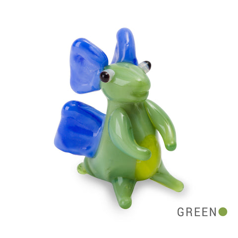 JAKE the stegosaurus dino Collectible Miniature Glass Figurine in Tynies Collector's Frame