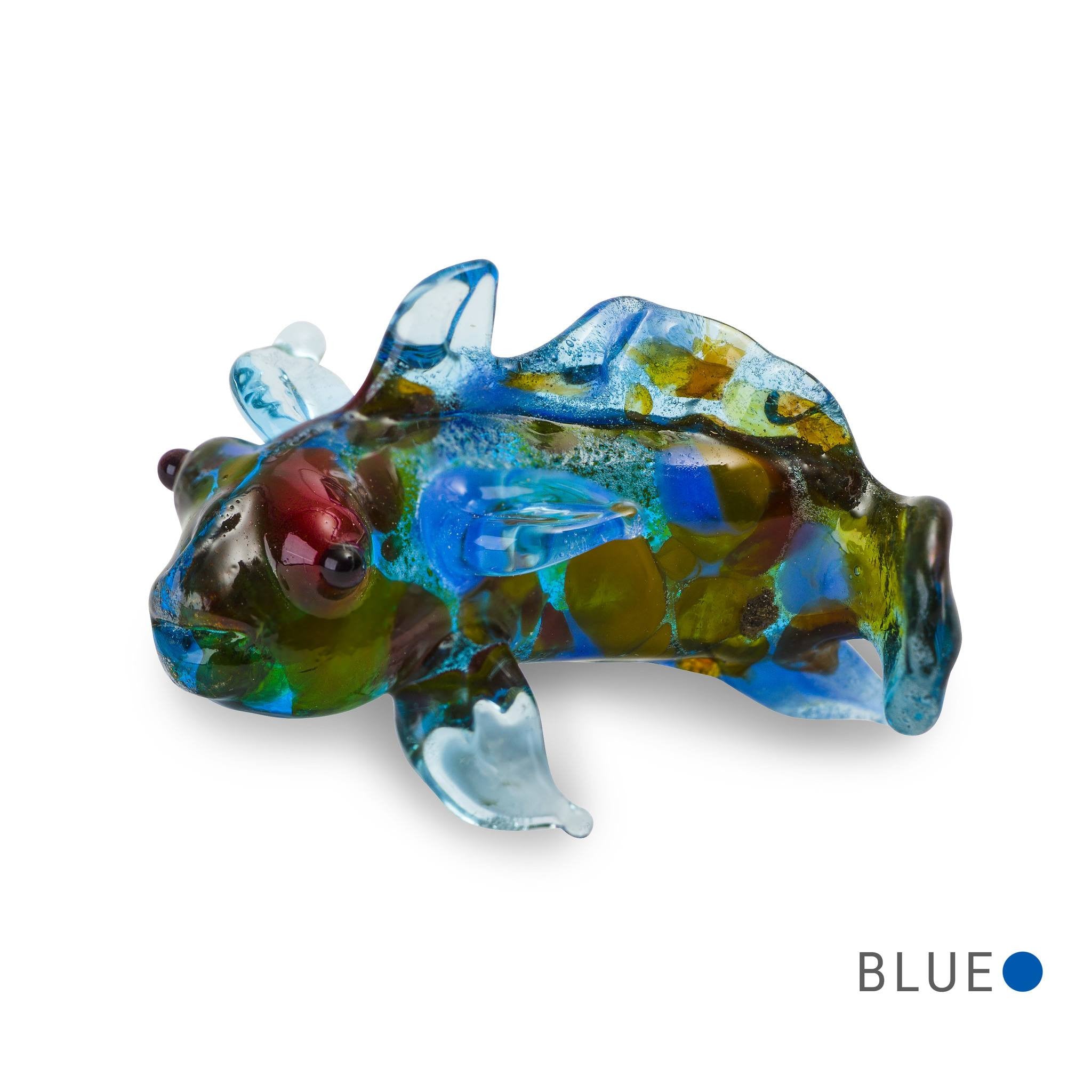 NILE the mandarin fish Collectible Miniature Glass Figurine in Tynies Collector's Frame