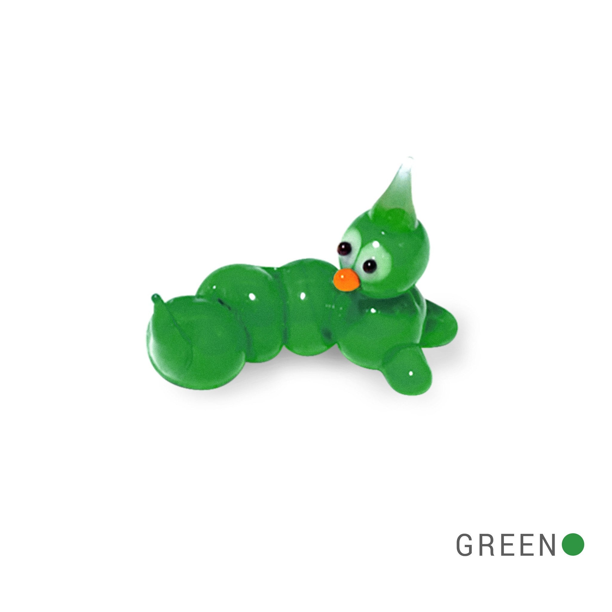 PAL the Caterpillar Collectible Miniature Glass Figurine in Tynies Collector's Frame