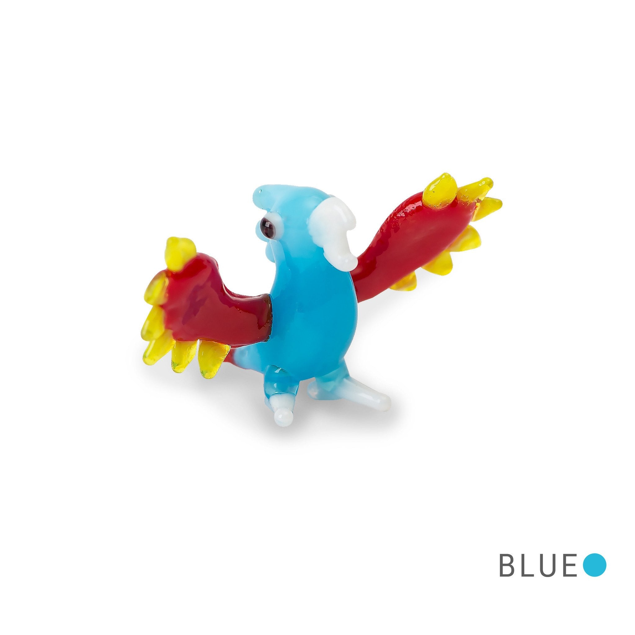 PERY the parrot Collectible Miniature Glass Figurine in Tynies Collector's Frame