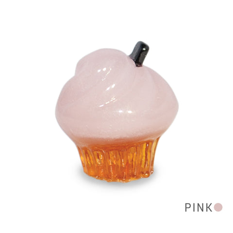 Pure the Chocolate Cupcake Collectible Miniature Glass Figurine in Tynies Collector's Frame