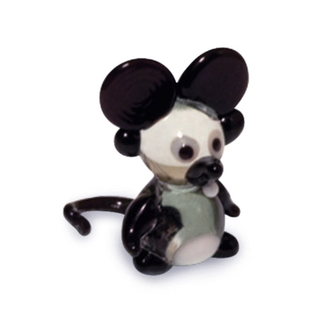 Rex the Big Ear Mouse (in Tynies Collector's Frame) Miniature glass figurines 
