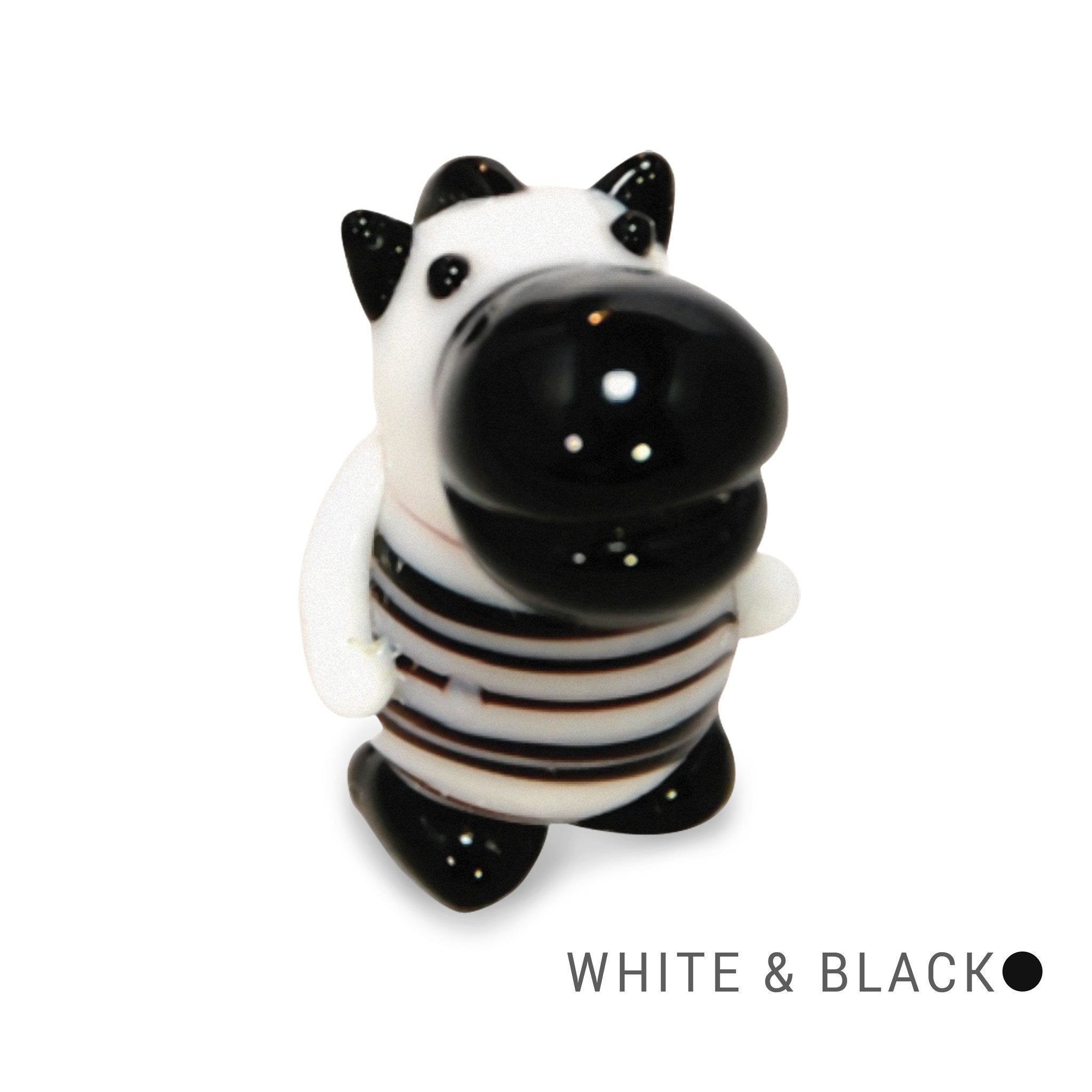 Skip the Zebra Collectible Miniature Glass Figurine in Tynies Collector's Frame