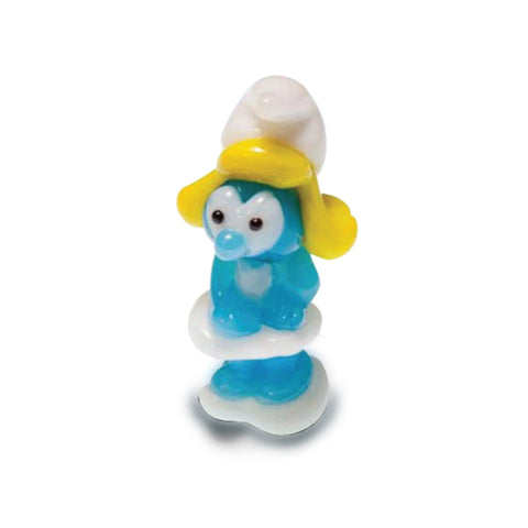 Baby Smurf Collectible Miniature Glass Figurine in Tynies Collector's Frame