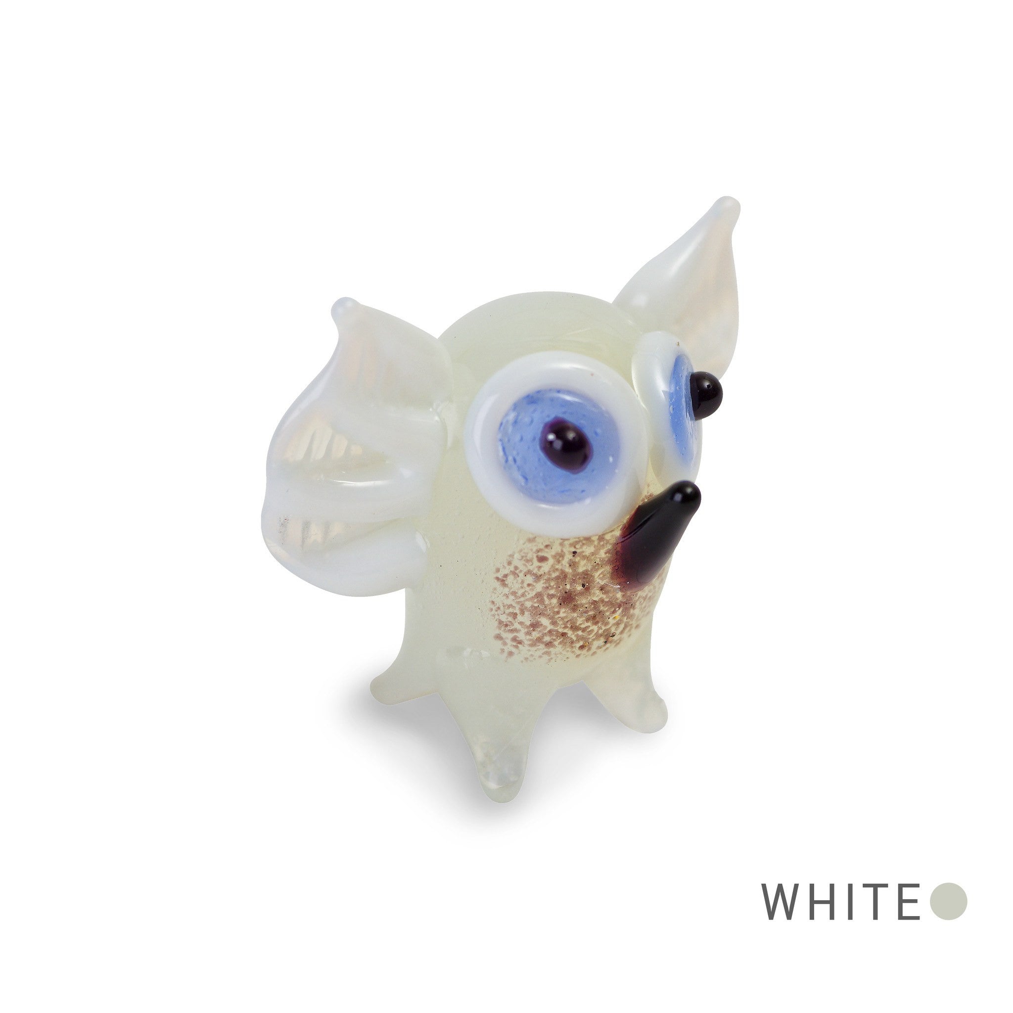 WHO the owl Collectible Miniature Glass Figurine in Tynies Collector's Frame