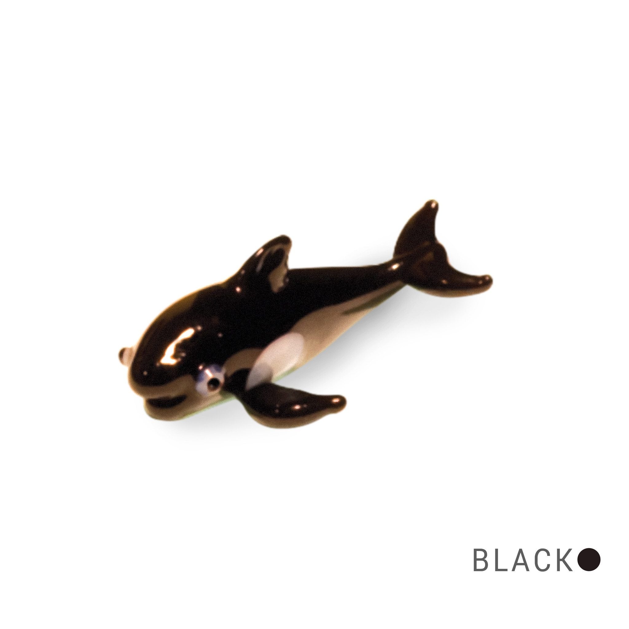 Wil the Whale Collectible Miniature Glass Figurine in Tynies Collector's Frame