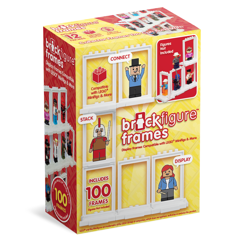 Brick Figure Frames 100-Pack for LEGO Minifigures