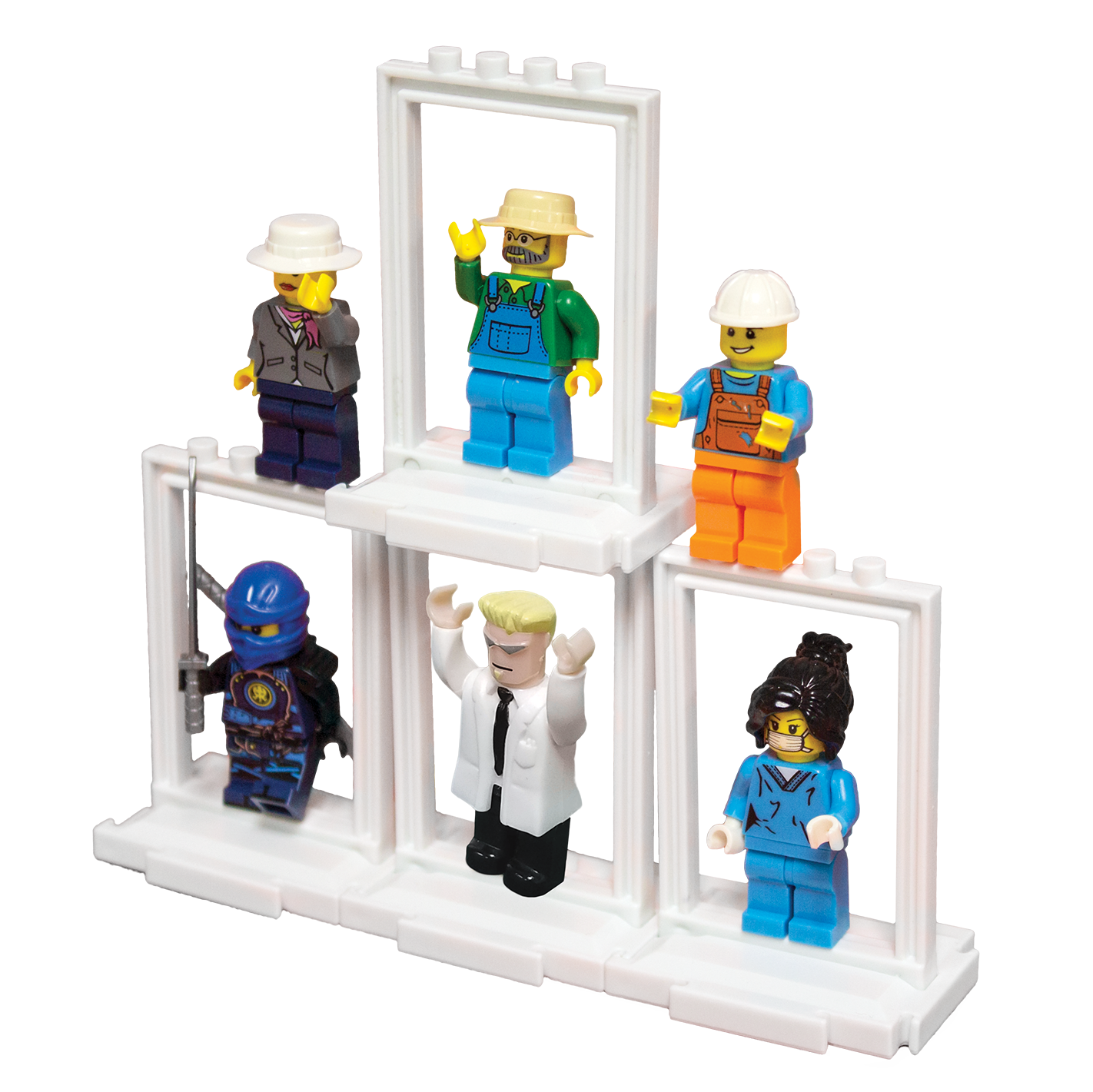 Brick Figure Frames 12-Pack for LEGO Minifigures