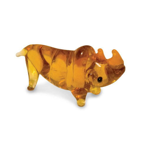 Bos the Rhino (in Tynies Collector's Frame) Miniature glass figurines 