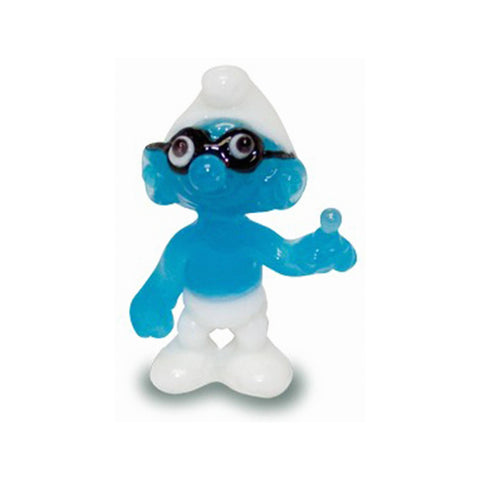 Plain Smurf - Smurfs Collectible Miniature Glass Figurine in Tynies Collector's Frame