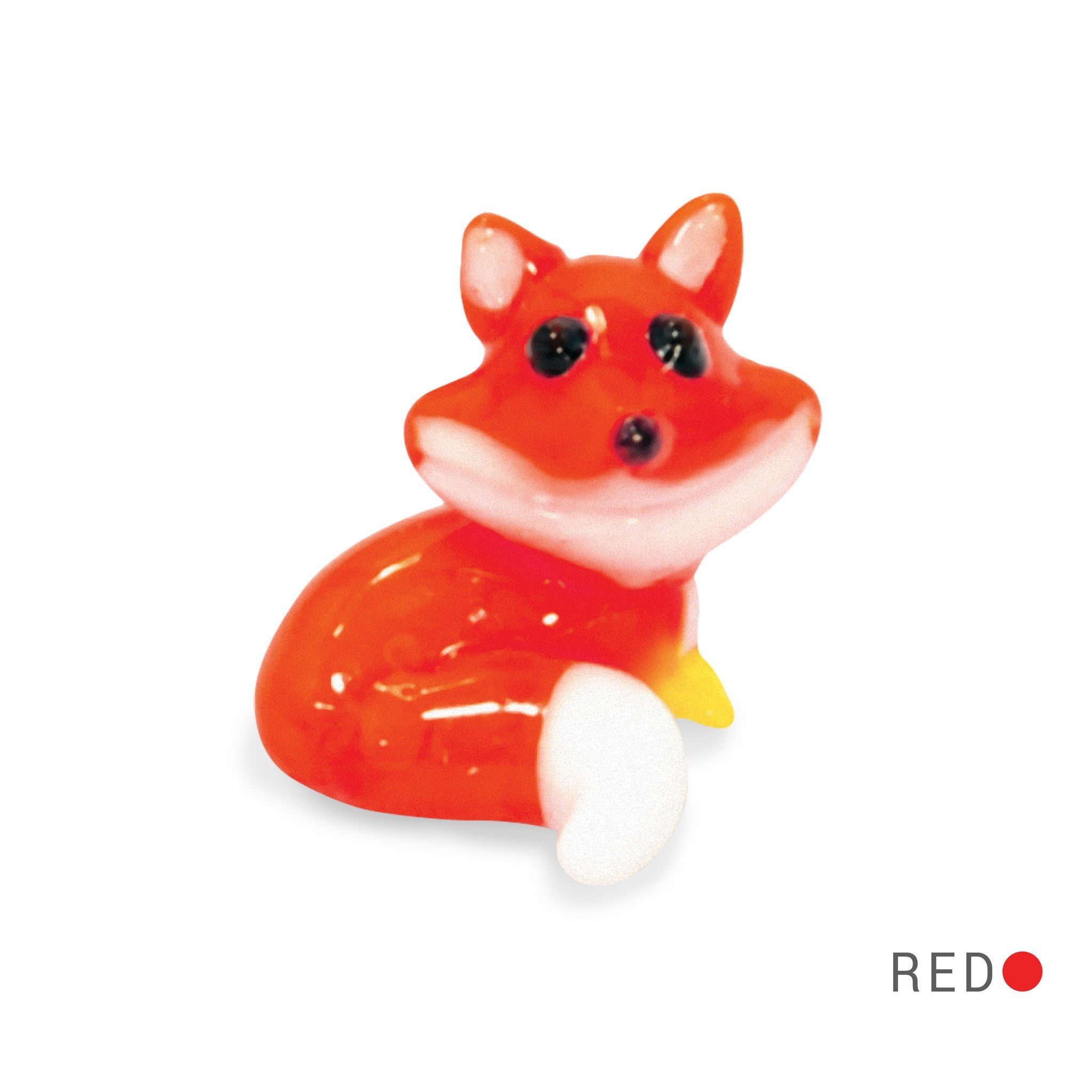 Fred the Fox (in Tynies Collector's Frame) Miniature glass figurines 