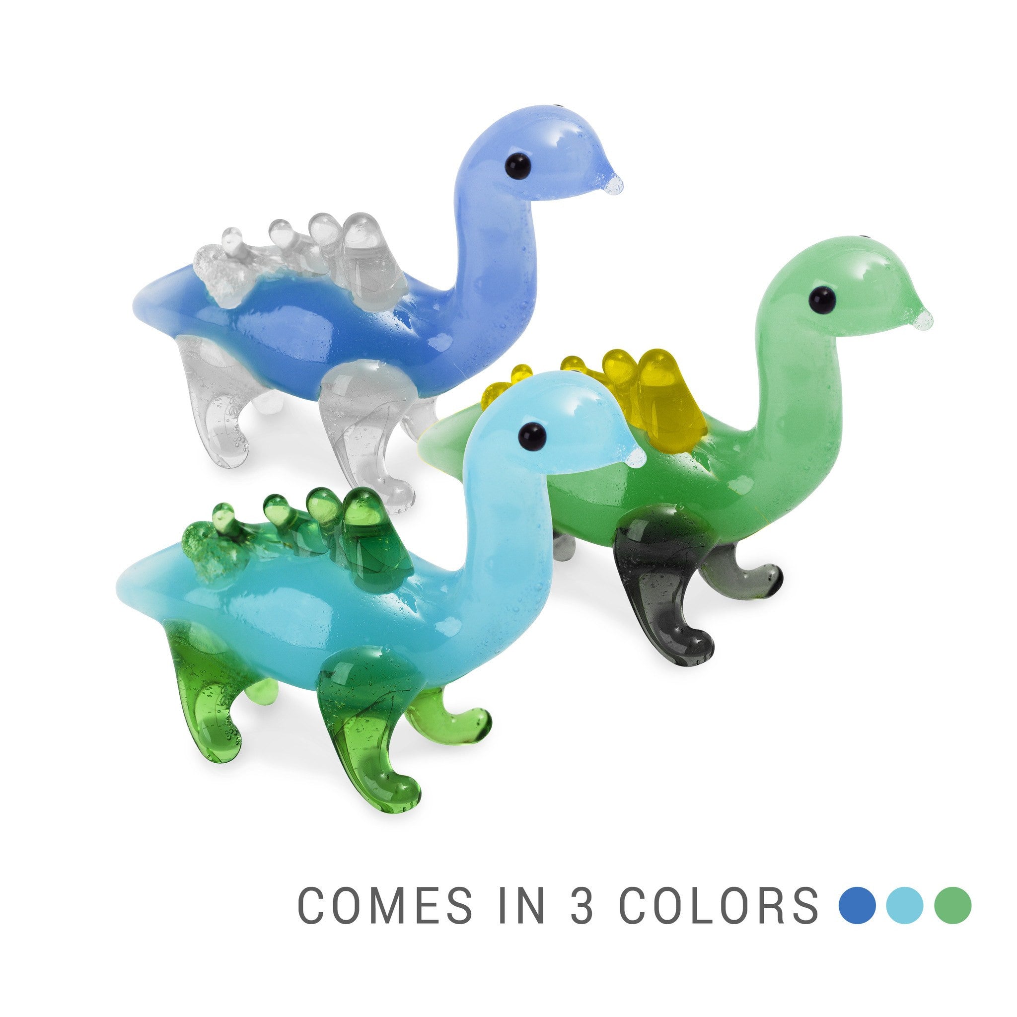 JAY the brontosaurus (in Tynies Collector's Frame) Miniature glass figurines 