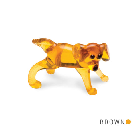 Kit the Akita Dog Collectible Miniature Glass Figurine in Tynies Collector's Frame