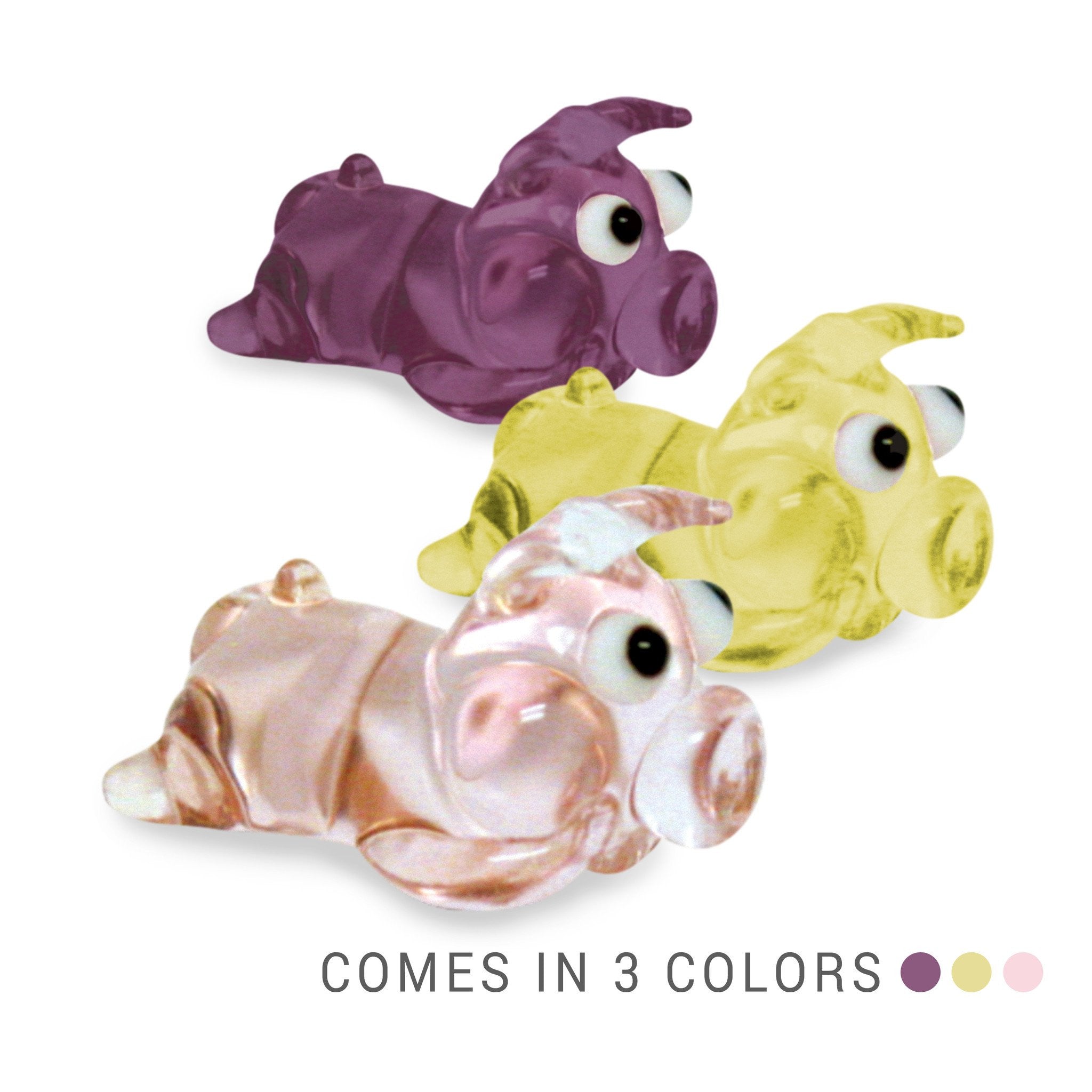 Lily the Pig (in Tynies Collector's Frame) Miniature glass figurines 