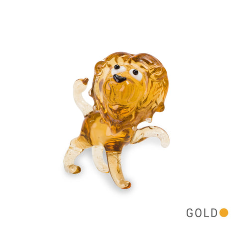 LUCA the lion (in Tynies Collector's Frame) Miniature glass figurines 