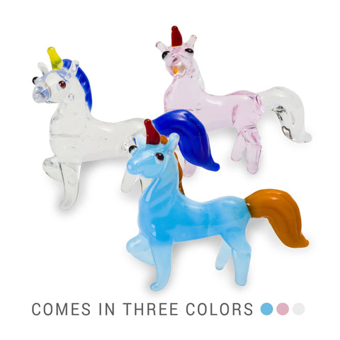 MILA the unicorn (in Tynies Collector's Frame) Miniature glass figurines 