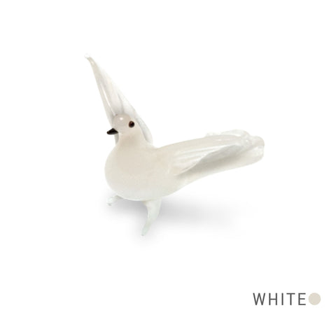 Coo the Bird Collectible Miniature Glass Figurine in Tynies Collector's Frame