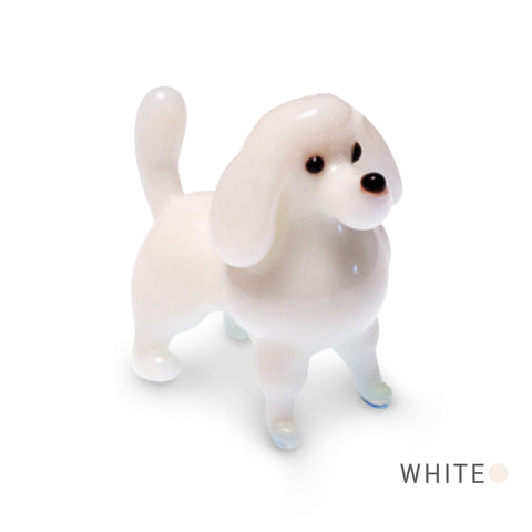 Kit the Akita Dog Collectible Miniature Glass Figurine in Tynies Collector's Frame