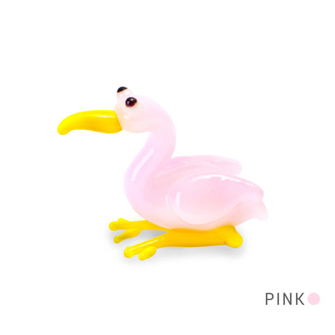 Coo the Bird Collectible Miniature Glass Figurine in Tynies Collector's Frame