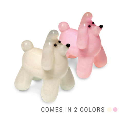 Pit the Poodle Dog (in Tynies Collector's Frame) Miniature glass figurines 