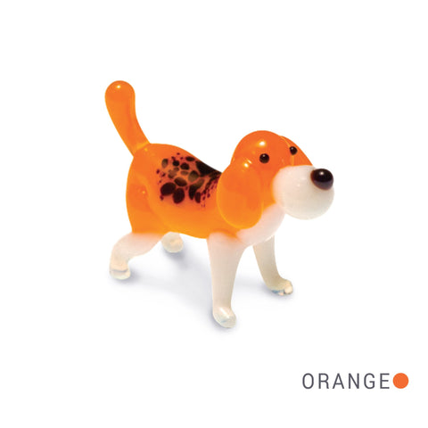 Kit the Akita Dog Collectible Miniature Glass Figurine in Tynies Collector's Frame