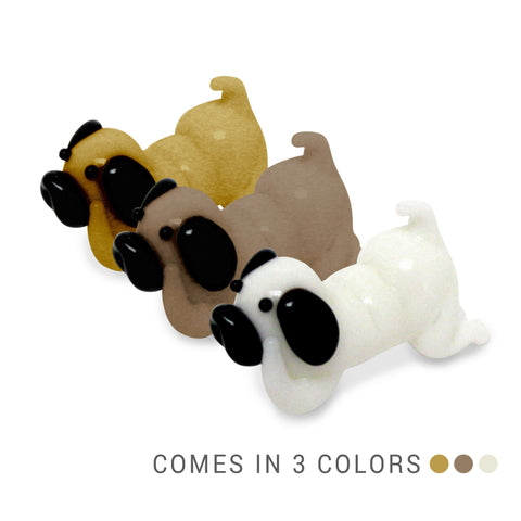 ugi the Pug Dog (in Tynies Collector's Frame) Miniature glass figurines 