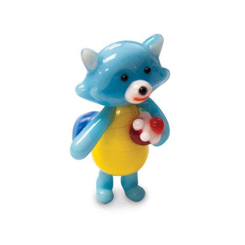 Baby Smurf Collectible Miniature Glass Figurine in Tynies Collector's Frame