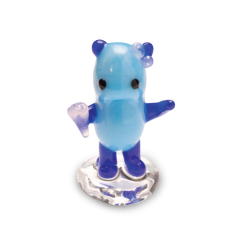 Baby Smurf Collectible Miniature Glass Figurine in Tynies Collector's Frame