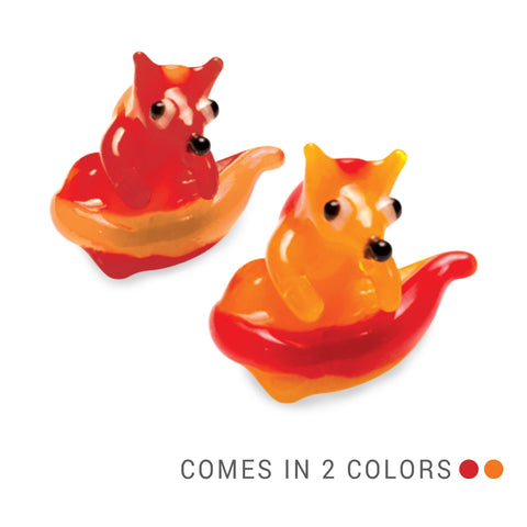 Red the Red Fox (in Tynies Collector's Frame) Miniature glass figurines 