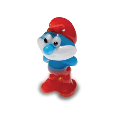 Baby Smurf Collectible Miniature Glass Figurine in Tynies Collector's Frame