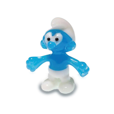 Baby Smurf Collectible Miniature Glass Figurine in Tynies Collector's Frame