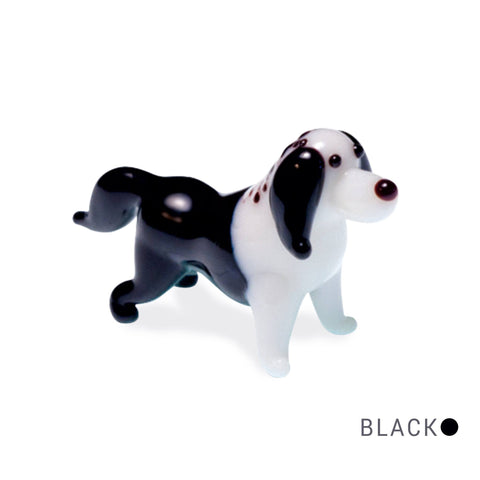 Kit the Akita Dog Collectible Miniature Glass Figurine in Tynies Collector's Frame